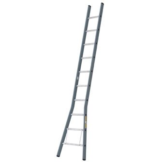 Enkele uitgebogen ladder