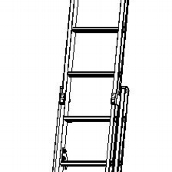 meubilair Floreren been Two Piece pointed ladder
